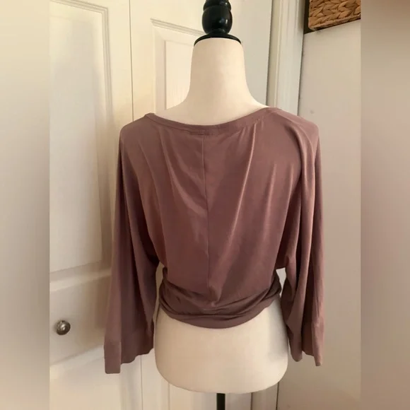 Anthropologie Mauve Dolman Sleeve Top - Picture 4 of 4